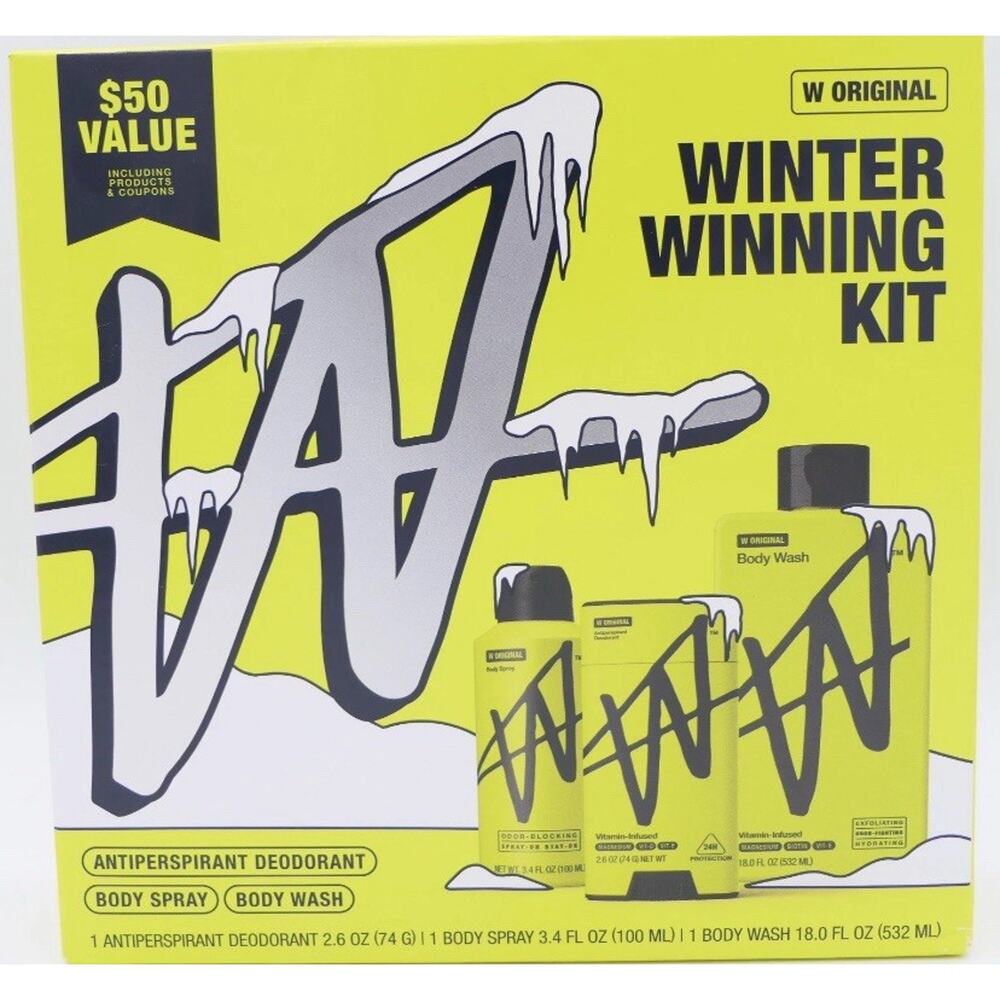 W Original Winter Winning Kit - Body Spray, Body Wash & Antiperspirant Deodorant